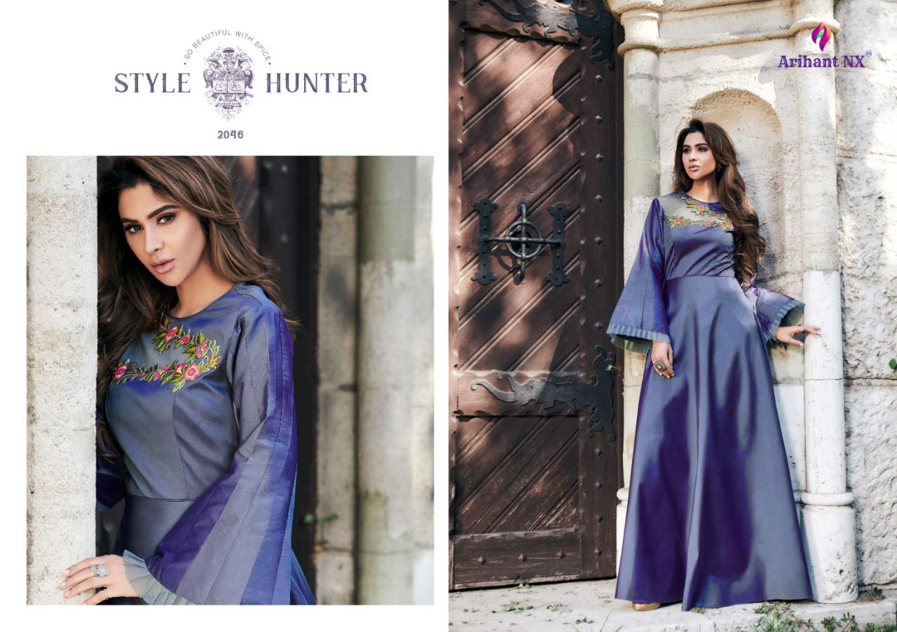 Arihant Floret Vol 7 Silk Kurti Gown Series Collection Arihant Floret Vol 7 Silk Kurti Gown Series Collection